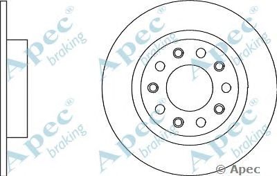 APEC BRAKING dsk2861 -  Тормозной диск